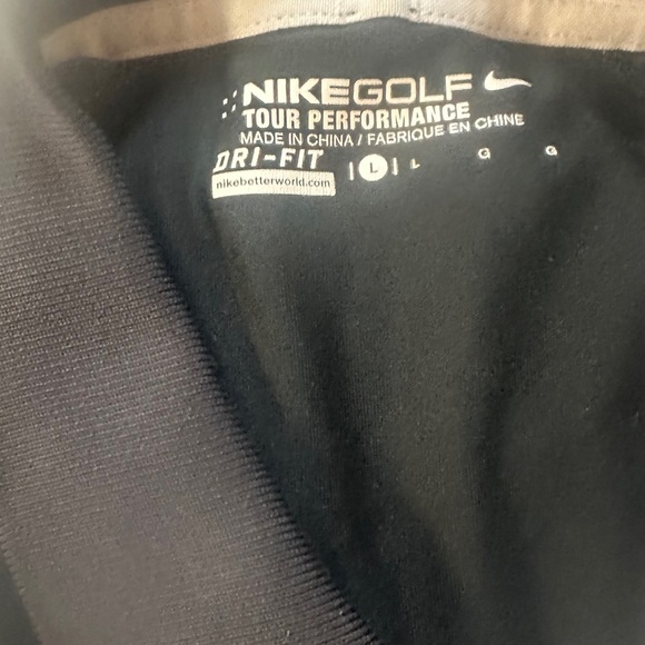 Like New Callaway Men's Black Striped Golf Polo Shirt Large - Picture 5 of 6